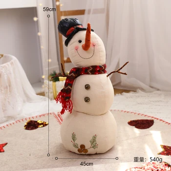 Noel Beyaz Kardan Adam Bebek Kapşonlu Eşarp Şişman Kardan Adam Dekorasyon Alışveriş Merkezi Pencere Atmosfer Dekorasyon doğum günü hediyesi