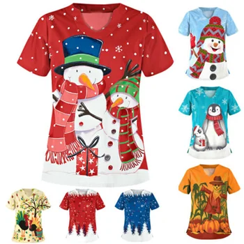 Noel Tshirt Erkekler Komik Anime Giyim Noel T Shirt Kırmızı 3d T Shirt Punk Rock Baskı T-shirt Parti Mutlu Bayan Giyim Yeni