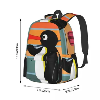 Noot Anne Pingu Meme Sırt Çantası noot rabby pingu meme komik stop motion Eğlence Sırt Çantaları Büyük Okul Çantaları Tasarımcı Sırt Çantası