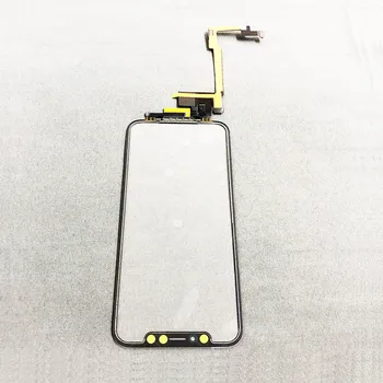 NOVECEL Uzun Flex Kablo Hiçbir Kaynak Dokunmatik Ekran + OCA Tutkal iPhone 11 pro X Xsmax Digitizer Ön Cam Panel ile 3D Dokunmatik