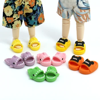 Ob11 Bebek Ayakkabıları YMY GSC 1/12 Bjd Bebek Terlik Sevimli Karikatür yazlık terlik Macaron Renk Terlik YMY Molly Bjd Bebek DIY Oyuncak