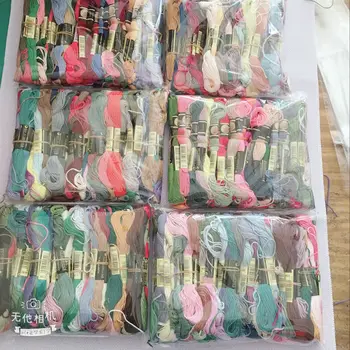 Oneroom 447 adet 6 tellerinin renkli pamuk ipliği Çin CXC DMC renk çapraz dikiş ipi DIY el yapımı oya bir etiket