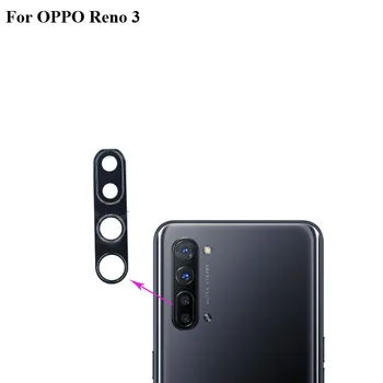 OPPO için Reno 3 Arka Arka Kamera Cam Lens +kamera kılıfı Daire Konut Parçaları Değiştirme İçin test iyi OPPO Reno3
