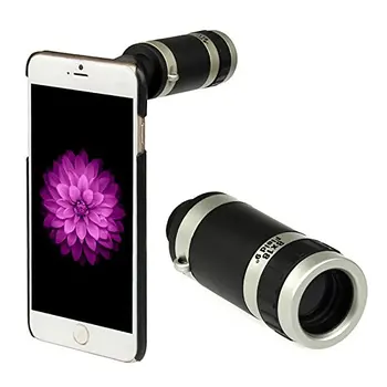 ORBMART 8X Optik Zoom teleskop kamera objektifi İle arka kapak kılıfı iPhone 6 6 s Artı 5.5 inç