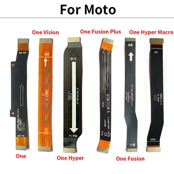 Orijinal Ana Anakart Konektörü LCD Kurulu Flex motorola kablosu Moto E7 Artı E5 E4 Artı Bir Vizyon Hiper Makro Fusion Artı