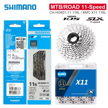 Orijinal Shimano SLX R7000 Kaset K7 11 Hız Groupset Güneş 25/28/30/32/36/40/42/46/50T / HG601 Zincir KMC Zincirleri 11V Kiti