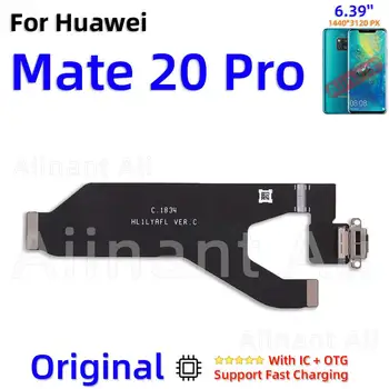 Orijinal USB Hızlı Şarj Mic Dock Bağlantı Şarj Kurulu Flex Kablo Huawei Mate 9 İçin 10 20 Lite Pro Telefon Parçaları
