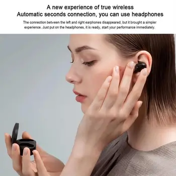 Orijinal Xiaomi Redmi Airdots 2 Airdots S TWS kablosuz kulaklık Gürültü Azaltma Stereo Kulaklık Google Voics Yardımcısı Siri