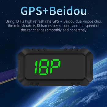 Otomotiv GPS Ölçer Head-Up Ekran araç elektroniği HUD projektör ekranı Dijital Araba Kilometre Takometre Tüm Arabalar için