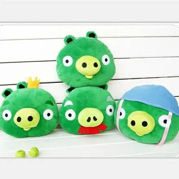 Oyun Kızgın Kuşlar Piggies Peluş Dolu Yeşil Domuz 20 Cm Yastık Yatak Dekorasyon çocuk oyuncağı Yaratıcı doğum günü hediyesi Pençe Makinesi Bebek