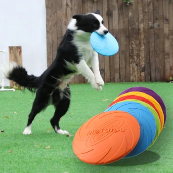 Oyuncaklar için Köpek Diskleri Uçan İnteraktif Oyuncaklar Köpekler Eğitim Hafif Yüzen Daire Küçük ve Orta Köpek için Açık Spor Evcil Hayvanlar
