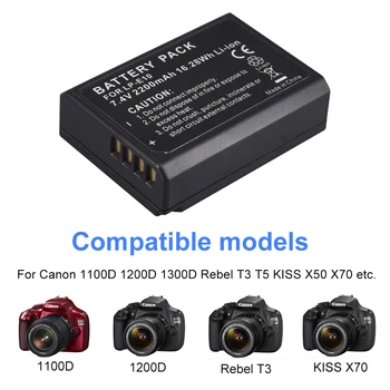 PALO LP-E10 LP E10 LPE10 Kamera Piller+LCD USB çifte şarj makinesi Canon EOS 1100D 1200D 4000D Öpücük X50 X70 Rebel T3 T5 T6