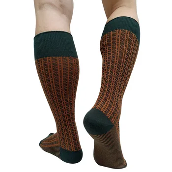 Pamuk Çizgili Erkek Uzun Tüp Çorap İş Resmi Elbise Takım Elbise Hortum Seksi Çorap Yumuşak Nefes Uzun Çorap