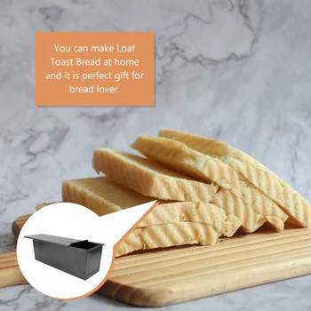Pan Ekmek Loaf Pişirme Kalıp Tost Pansbakeware Kalıpları Kek Teneke Kapak Tepsi Dikdörtgen Olmayan Kapak Çelik Kutu Sopa Metal Stainlessblack