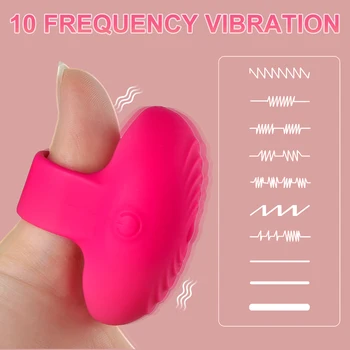 Parmak Vibratör Meme Klitoris Stimülatörü Yapay Penis Mini Atlama Yumurta Seks Oyuncakları Kadınlar için Su Geçirmez Vajinal Masaj Seks Ürünleri