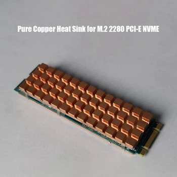 PC Dizüstü SSD Soğutucu M. 2 2280 PCI-E NVME Termal Ped İle Soğutucu Kiti Bilgisayar Soğutucu Bakır Radyatör Aksesuarı