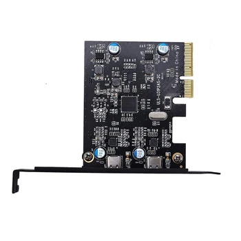 PCI-E PCI Express 4X USB 3.1 Gen2 10Gbps 2-Port Tip C Genişleme Kartı Adaptörü Masaüstü Bilgisayar İçin Windows 7/8/8. 1/10 / Linux