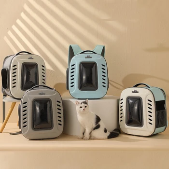 Pet Kedi Taşıyıcı Sırt Çantası Nefes Kedi Seyahat Açık omuzdan askili çanta Küçük Köpekler Kediler İçin Taşınabilir Ambalaj Katlanabilir Pet Malzemeleri