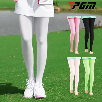 PGM Golf İnce Kadın Pantolon Elastik Legging Çorap Güneş Koruyucu Buz İpek Külotlu Hortum Golf Açık Anti-Uv İnce Pürüzsüz Uzun Bacak Çorap