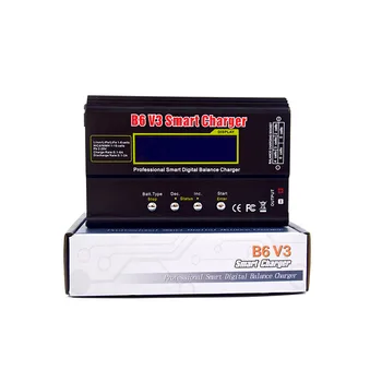 Pil Lipro Denge Şarj Cihazı Yeni Yükseltme iMAX B6 V3 şarj Lipro Dijital şarj dengeleyici 12v 6A Güç Adaptörü şarj Kabloları