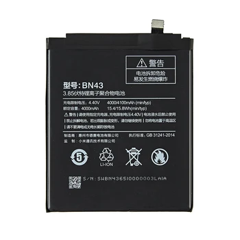 Pil Xiaomi Redmi İçin Not 2 3 4 4X5 5A 6 7 Pro Modeli BM42 BM45 BM46 BN31 BN41 BN43 BN45 BN48 BN4A BM 46 BN 31 41 43 45 48