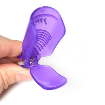 Plastik Nail Art Kapalı İslatın Kap Klip UV Jel Cila Sökücü Wrap Aracı Nail Art İpuçları Oje Çıkarıcı Tırnak Aracı