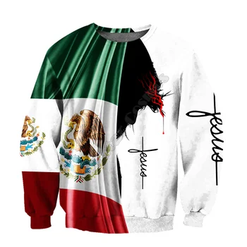 PLstar Cosmos Premium Hıristiyan İsa Meksika hoodies Moda Kazak 3D Baskılı Zip Hoodies/Tişörtü kadınlar erkekler için