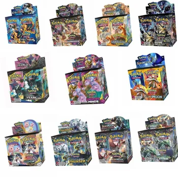 Pokemon Kartları İngilizce Versiyonu oyun kartı bosster kutuları Karton 4 Türleri, her Kutu 324 adet, Toptan Ücretsiz Kargo Öğeleri