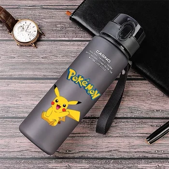 Pokemon Su Şişesi Karikatür Pikachu Spor Açık Su Şişesi Pokemon Plastik Taşınabilir Su Bardağı Çocuk Kadın Erkek 400ml 560ml