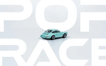 POPRACE 1: 64 Şarkıcı 911 964 Mavi Turuncu Gri Martini pres döküm model araba