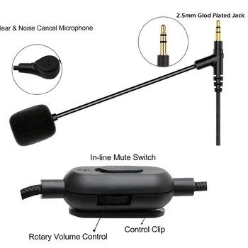 POYATU 3.5 İla 2.5 MM Boom Mikrofon Kablosu JBL Canlı 400BT 460NC Telekonferans / Oyun / Çağrı Kulaklık Kablosu mikrofon sopası Kabloları