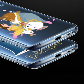 Prenses Bella Disney telefon kılıfı İçin Xiaomi mi 12 12X 12S 11 11T 11X 10 10T 9 Pro Lite 4G 5G Yumuşak Şeffaf Kabuk Temizle Kapak