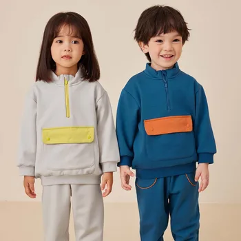 Pureborn Bebek Yürüyor Boys Kız Kazak pantolon seti Giyim Pantolon Kıyafetler Set