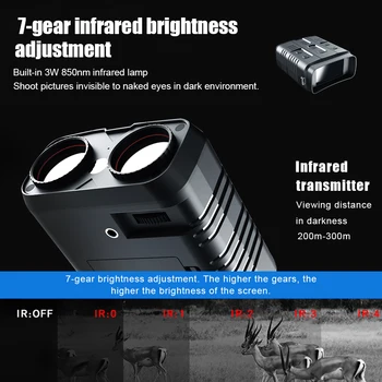 R19 Açık 1080P Dijital Kızılötesi Gece Görüş Ultra Hafif Dürbün Gece Görüş Cihazı Kızılötesi Teleskop Avcılık Kamp için