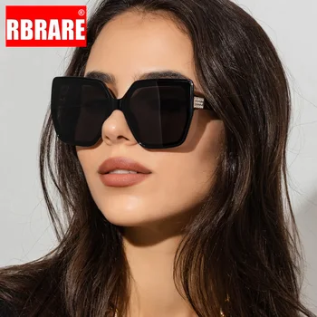 RBRARE Boy Kedi Göz Güneş Kadınlar Lüks Marka Büyük Çerçeve Moda Degrade Kadın Güneş Gözlüğü Yüksek Kalite Shades Gözlük