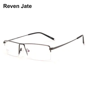 Reven Jate Gözlük Optik İş Titanyum Gözlük Çerçevesi Erkekler İçin Gözlük Yarı Çerçevesiz Gözlük 4 İsteğe Bağlı Renkler