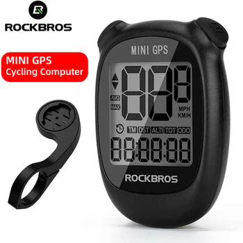 ROCKBROS GPS Bisiklet Bilgisayar 1.6 İnç Kablosuz GPS Hız Göstergesi Yağmur Geçirmez 12H 400MAH MTB Bisiklet Dağı Bisiklet Aksesuarları