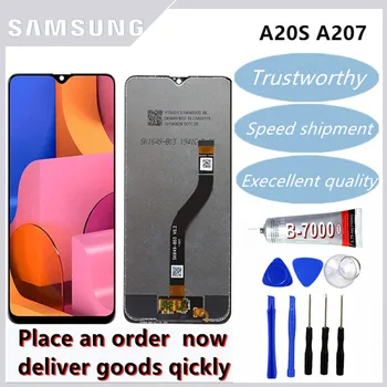 SAMSUNG Galaxy A20s A207 A207F A2070 LCD Ekran Dokunmatik Ekran Digitizer Meclisi Samsung A20S