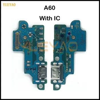 Samsung Galaxy A60 A606 M40 USB şarj Portu dock konektör PCB kartı Şerit Flex Kablo şarj portu Bileşen Değiştirme