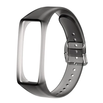 Samsung Galaxy Fit 2 için Kayış Şeffaf Silikon Bilezik Yedek Watchband Bilek Kayışı SM-R220 Galaxy Fit2 Kayış