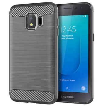 Samsung Galaxy J2 Çekirdek silikon kılıf Mat Yumuşak Telefon Kapak İçin Galaxy j2 saf Darbeye Dayanıklı Karbon Fiber Kılıfları Coque Fundas