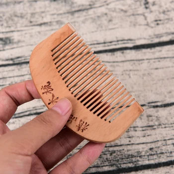 Sandal ağacı Anti-Statik Saç Sakal Ve Bıyık Tarak Saç Fırçası Boyutu S L El Yapımı cep tarağı Yeni Sıcak