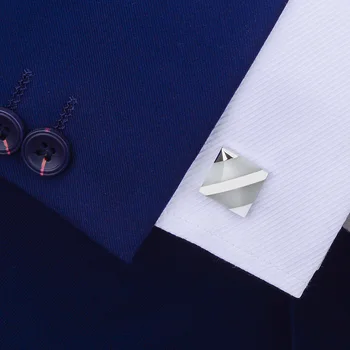 SAVOYSHI Lüks Beyaz Opal Kol Düğmeleri Erkek Gömlek Manşetleri Yüksek Kaliteli kol düğmeleri Düğün Hediyesi Takı Ücretsiz Gravür Adı