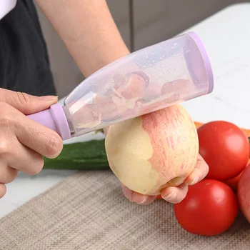 Sebze Soyucu Konteyner Patates Havuç Elma Öğütücüler Mutfak Meyve Soyucu Paslanmaz Çelik Dilimleme Soyma Bıçağı Araçlar