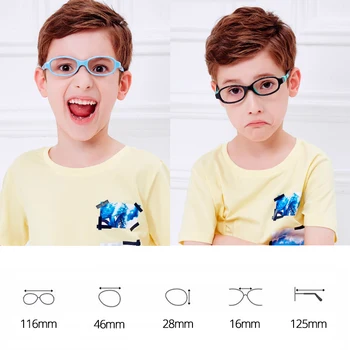 SECG Sevimli Ayrılabilir Esnek Yumuşak Çocuk Gözlük Çerçeve Ultralight Silikon Çocuk Gözlük Optik Gözlük Gözlük Lunette