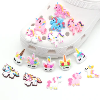 Sevimli 1 adet jıbz PVC ayakkabı takılar Karikatür tay DIY Aksesuarları fit Bahçe croc takunya sandalet Süslemeleri toka çocuk kız parti hediyeler