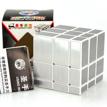 Shengshou Ayna Küp Bulmaca 3x3x3 Sihirli Hız Profesyonel Bulmaca Cubo Magico Oyuncaklar Çocuklar için Ayna Blokları 3x3 Küp