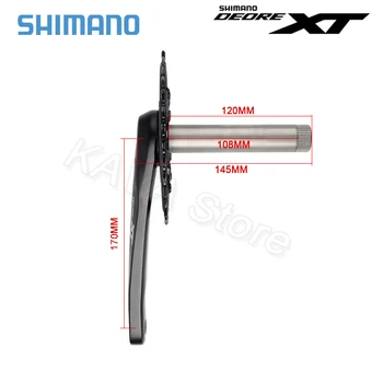 Shimano Deore XT M8100 1x12 Hız Groupset Aynakol 170mm 36 T 12 S Değiştiren Arka Attırıcı KMC / CN Zincir Kaset 12 V Groupkit