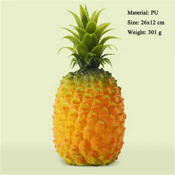 Simülasyon yapay meyve kroki fotoğraf sahne otel alışveriş merkezi dekor Köpük PU Plastik Simülasyon ananas sahte meyve modeli