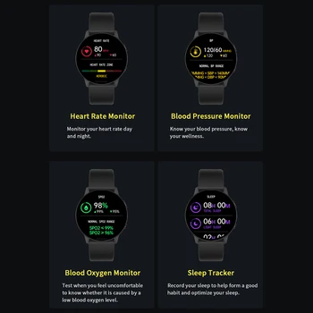 SKMEI 1.28 inç akıllı saat Kadın Erkek Pedometre Spor Parça Kalp hızı ızleme IP68 Su Geçirmez Android ıos ıçin Smartwatch